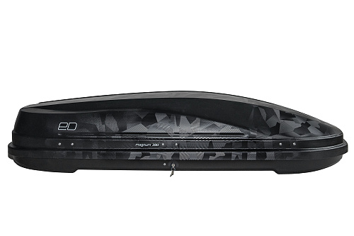 Автобокс на крышу ED Magnum 420 black camouflage quick release (ЕД Магнум 420 черный камуфляж быстросъём)