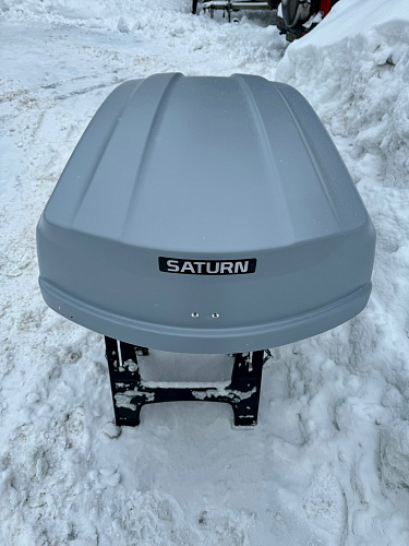 Автобокс на крышу Saturn 480 silver matte DUO NEW UF (Сатурн 480 серый матовый ДУО НЬЮ УФ)