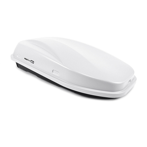 Автобокс на крышу MaxBox PRO / Maksima-List 380 white matte (МаксБокс / Максима-Лист 380 белый матовый)