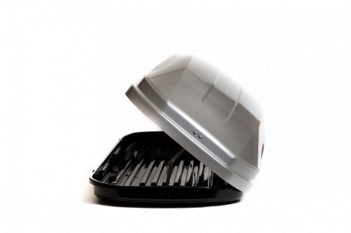 Автобокс на крышу ED Magnum 420 white glossy duo (ЕД Магнум 420 белый глянцевый двухсторонний)