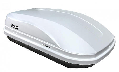 Автобокс на крышу ED Magnum 350 white carbon quick release (ЕД Магнум 350 белый карбон быстросъём)