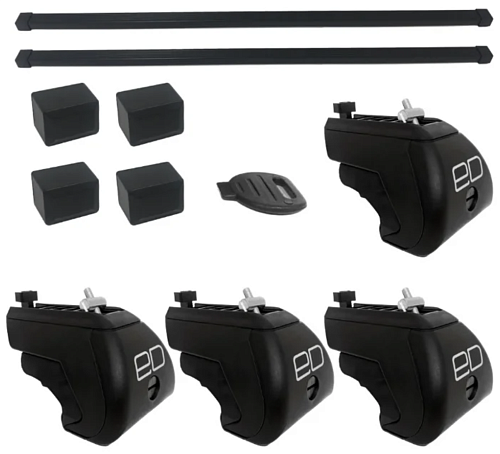 Багажник ED на крышу Volvo XC90 2002-2020 Рейлинги