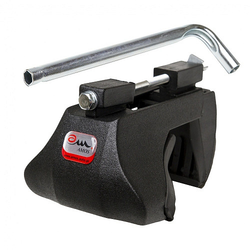 Багажник Amos Alfa для Mercedes-Benz Е-Класс (W123/124/210/211/212) Универсал 1982г. и по н.в. на рейлинги (аэродинамическая крыловидная дуга)