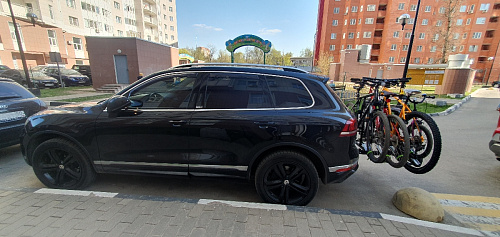 Велоплатформа WellTour 4 на фаркоп для 4 велосипедов